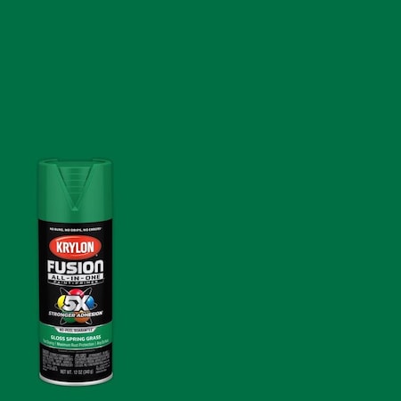 Short Cuts Krylon Fusion All-In-One Gloss Spring Grass Paint+Primer Spray Paint 12 oz K02724007
